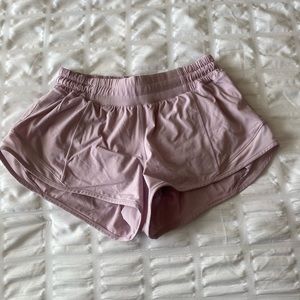 Light Pink/Purple Lululemon Hotty Hot Shorts